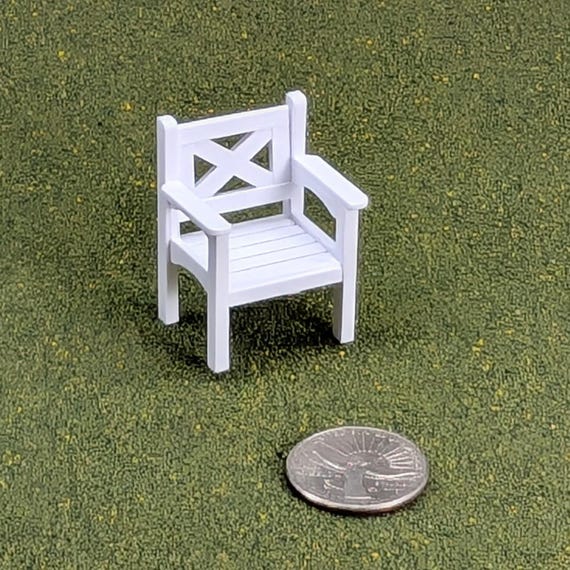Patio Chair  1:24  Half Scale - 1 5/8" tall