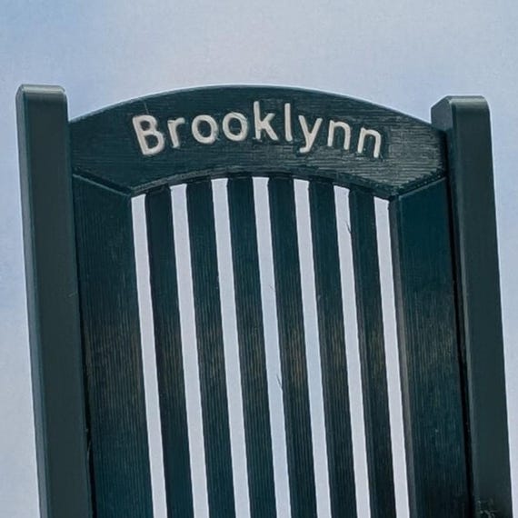 Rocking Chair - personalized -   1:6 scale - 8 1/2" tall