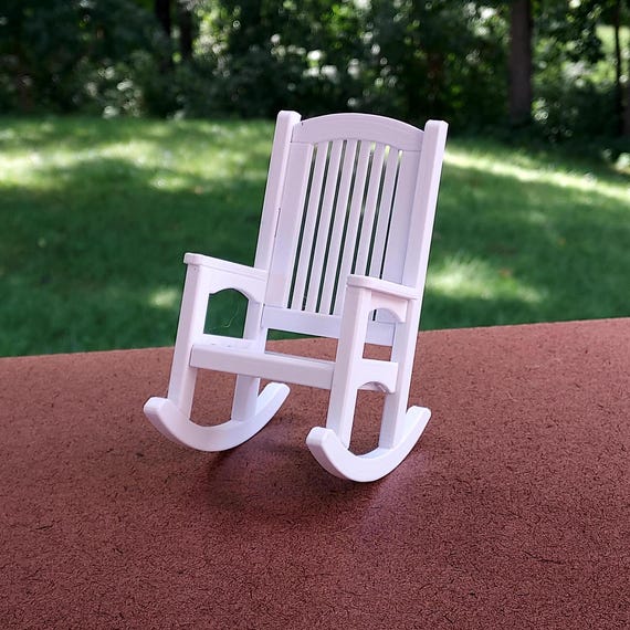 Patio Rocking Chair for your dollhouse or table decoration 1:12 scale - 4 1/2" tall