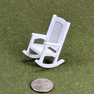 Patio Rocking Chair 1:24 Half Scale - 2" tall - also available as a set image 20