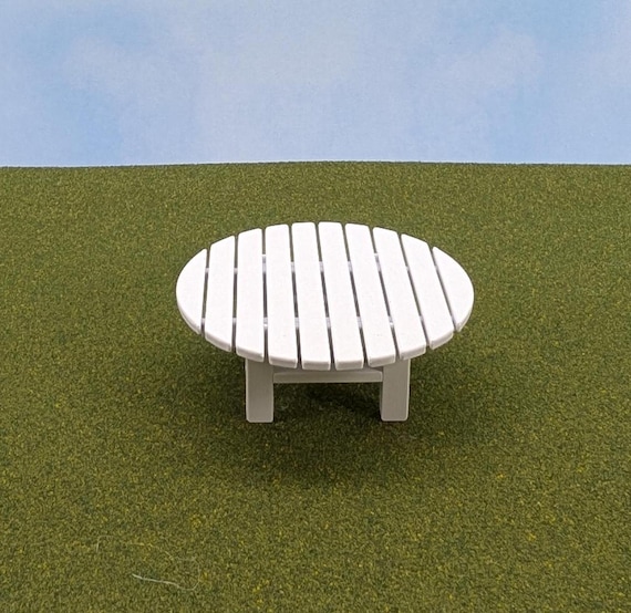 Round Coffee Table for your Garden/Dollhouse 1:12 scale - 1 1/4" high x 3 1/4" across