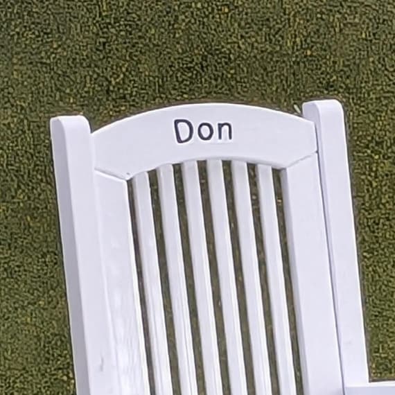 Personalized Rocking Chair – for table decor or memorial - 1:12 Scale