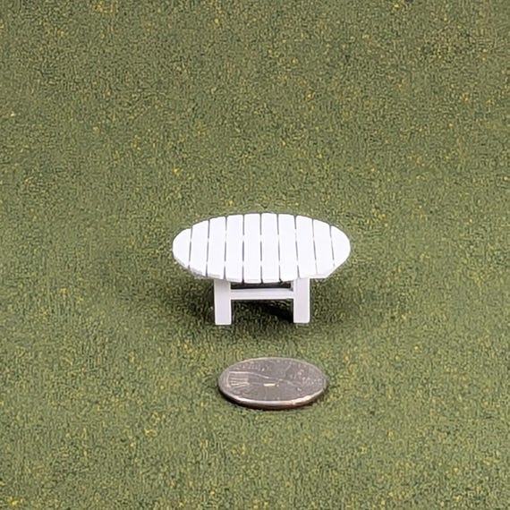 Round Coffee Table for your Garden/Dollhouse 1:24 scale - 5/8 " high