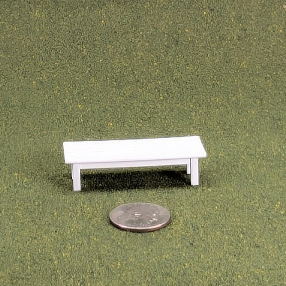 Patio Coffee Table for your Garden/Dollhouse 1:24 scale - 5/8" tall