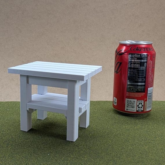 Patio Side Table for your Garden/Dollhouse 1:6 scale -  3 5/8" tall