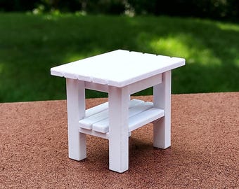パティオサイドテーブル 1:12スケール - 高さ1 3/4インチ