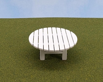 Round Coffee Table  1:12 scale - 1 1/4" high