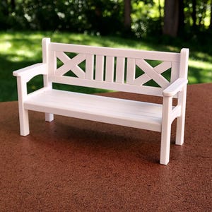 1:12 Scale Patio Bench   - 3" tall