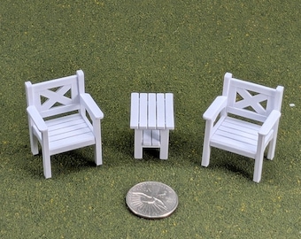 1:24 Scale Patio Chair   - 1 " tall - also available as a set