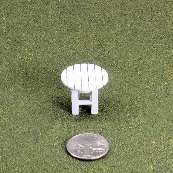 Adirondack Side Table  1:24  Half Scale -  7/8"  tall