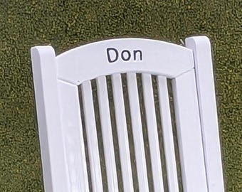 Personalized Rocking Chair  for table decor or memorial - 1:12 Scale