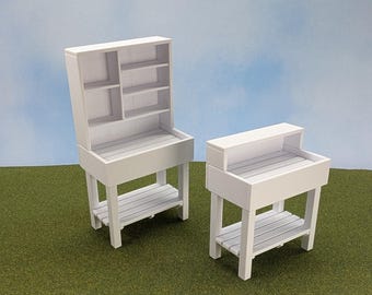 Table de rempotage pour plantes en 2 tailles, échelle 1:12