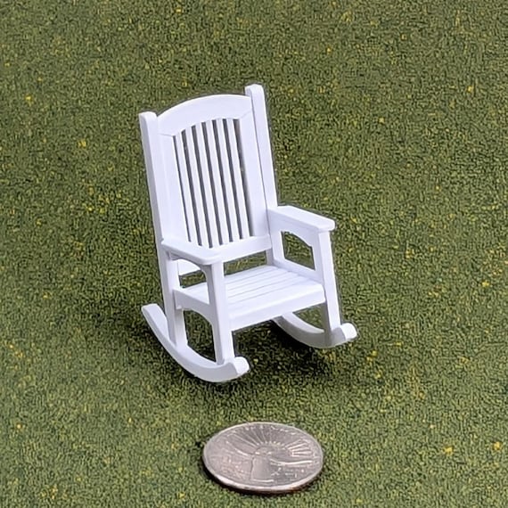 Patio Rocking Chair  1:24  Half Scale -  2" tall