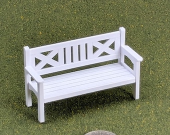 1:24 Scale Patio Bench   -  1 " tall
