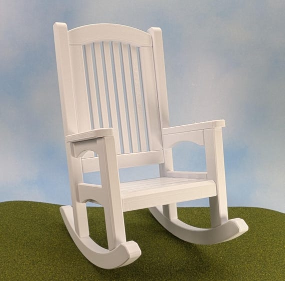 Rocking Chair kit   1:6 scale - 8 1/2" tall - can be personalized