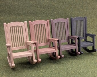 木目調パティオロッキングチェア 1:12スケール
