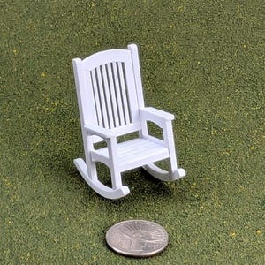 Patio Rocking Chair 1:24 Half Scale - 2" tall - also available as a set image 18