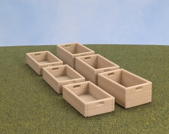 1:12 Scale Mini Fruit or Vegetable Crates