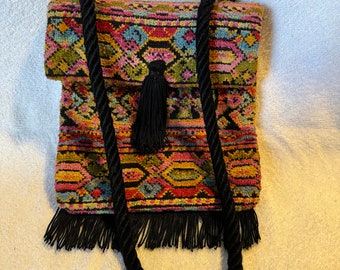 Vintage tassel purse - Colorful Carpet Boho