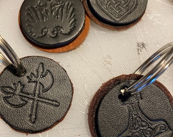 Medieval Keychains Norse Runes, Skull and more!