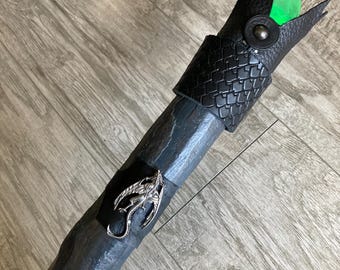 Targaryen, Legendary Dragon Mage Wizard Staff. Rechargeable LED and Remote with 7 Different Colors!