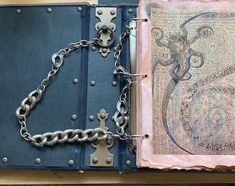 Spellbook Binder * with 2 Keys (Made to Order)