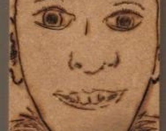 Pipo the Pinhead - Woodburning