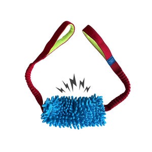 Two-Handle Squeaky Moppy Tugging Dog Toy