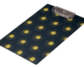 Skeleton Light Flowers Clipboard