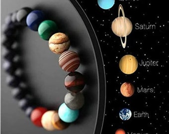 Universe Beaded Bracelet Galaxy Gift