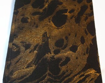 Schwarz und Gold Marmor Journal