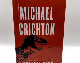Jurassic Park Michael Crichton Inbunden bok 2015 Ballantine Science Fiction-roman Dino