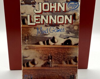 John Lennon Mind Games Kassettband Album MFP 1973 TC-MFP50509 Vintage Oprövad