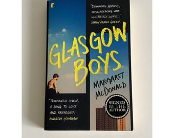Libro autografato Glasgow Boys di Margaret McDonald, edizione tascabile, prima edizione, decima edizione, Faber & Faber