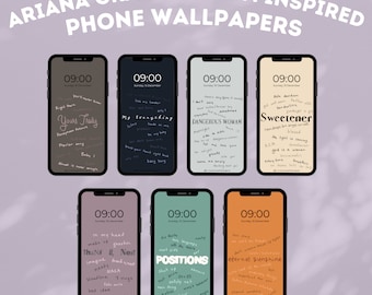 Ariana Grande Album Phone Wallpaper Bundle