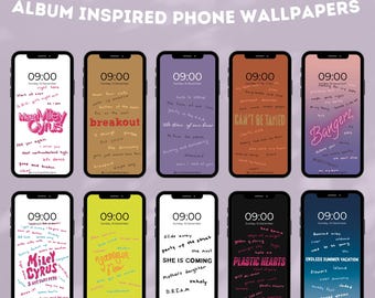 Miley Cyrus Album Phone Wallpaper Bundle