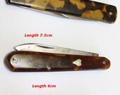 Early 20th Century Lot of 3 Shell Pocket Knives - Cute and Nostalgic