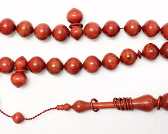 Prayer Beads Rosary Tesbih Pinkivory Wood - EXTREMELY RARE - Highly Collectible