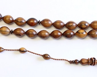 Prayer Beads Tesbih Very Rare Paradise Wood OUD - Collector's