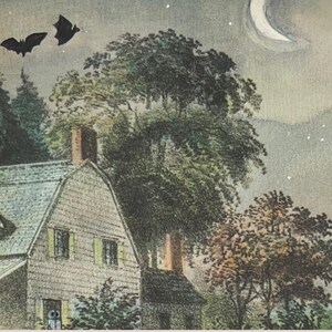 Vintage Ghost Art Print - Spooky and Whimsical Halloween Decor - Solstice Spooks image 5