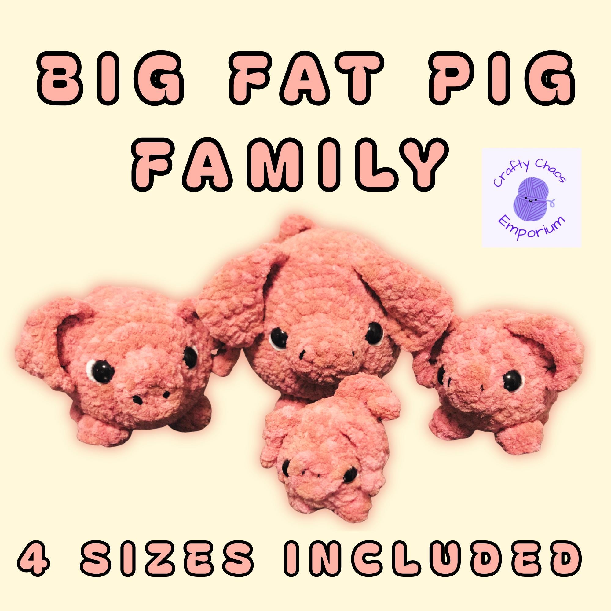 32 Our List of Adorable Crochet Pigs: Create Your Own Pig Plushie! 14 Big Fat Pig Family Crochet Pattern Bundle 4 Pig amigurumi