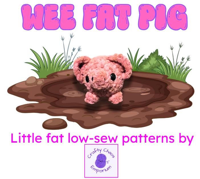 Wee Fat Pig & Micro Pig Crochet Pattern Bundle 2