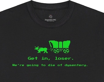 Retro Oregon Trail T-shirt: Funny Dysentery Meme Tee