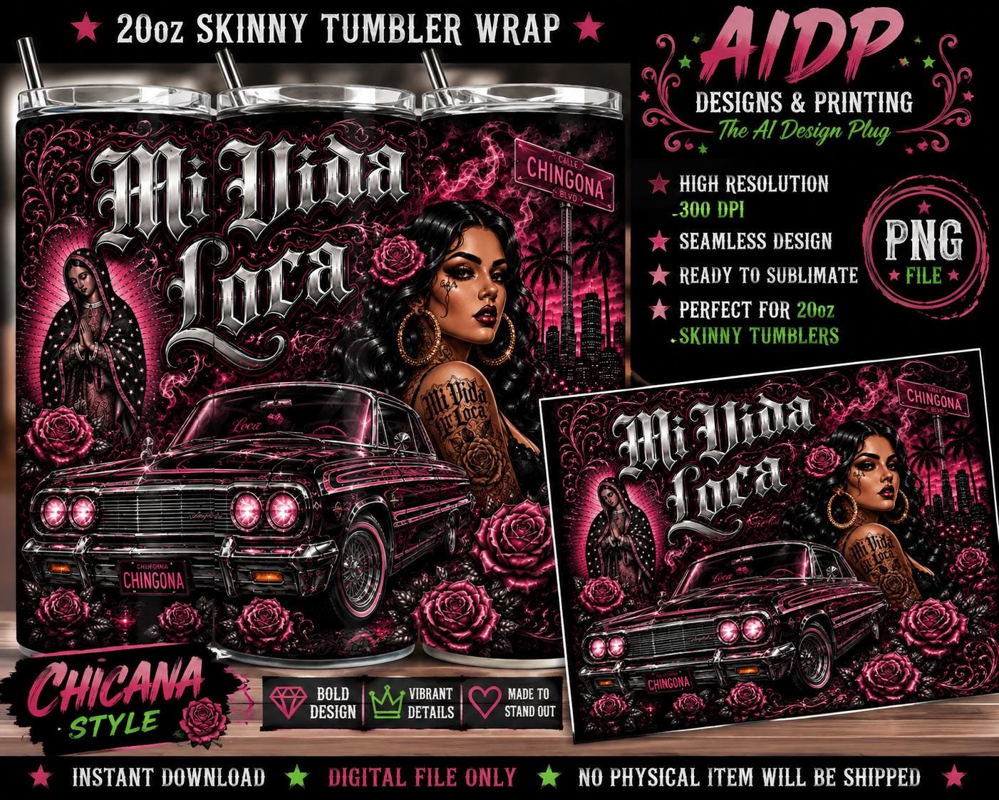 Mi Vida Loca Png - Etsy