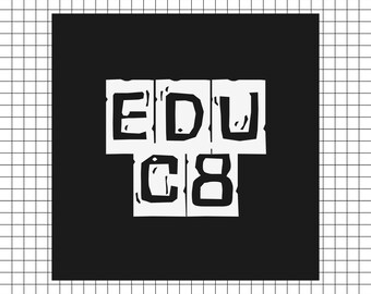 EDUC8 - Funny PhD Graduate Student Vinyl Sticker