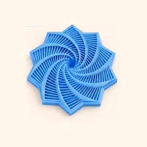 Spiral Pinwheel Star Fidget – Ten-Point 3D Printed Desk Toy