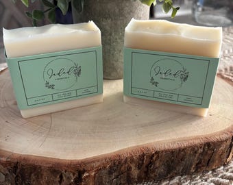 Tea Tree Cold Process Soap | Handmade Vegan Soap with Coconut, Palm, Shea Butter & Olive Oil | Natural Aromatherapy Bar