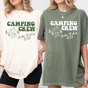 Custom Camp Shirt, Personalized Camping Family Shirt, Camp Crew Tee, Summer Camp Matching Shirt, Camping Friend Gift, Lake Girls Trip Shirts
