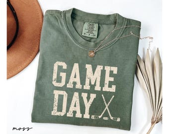 Comfort Colors® Game Day Shirt, Hockey Mom Shirt, Ice Hockey Tee For Women, Tis The Season Sports Mom Shirt, Gift For Ice Hockey Player Fans