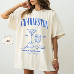 Personalized Bachelorette Shirt, Bach Trip Shirts, Bridal Party Tshirt, Charleston Bachelorette Shirt, Luxury Bachelorette Party Shirt Gift